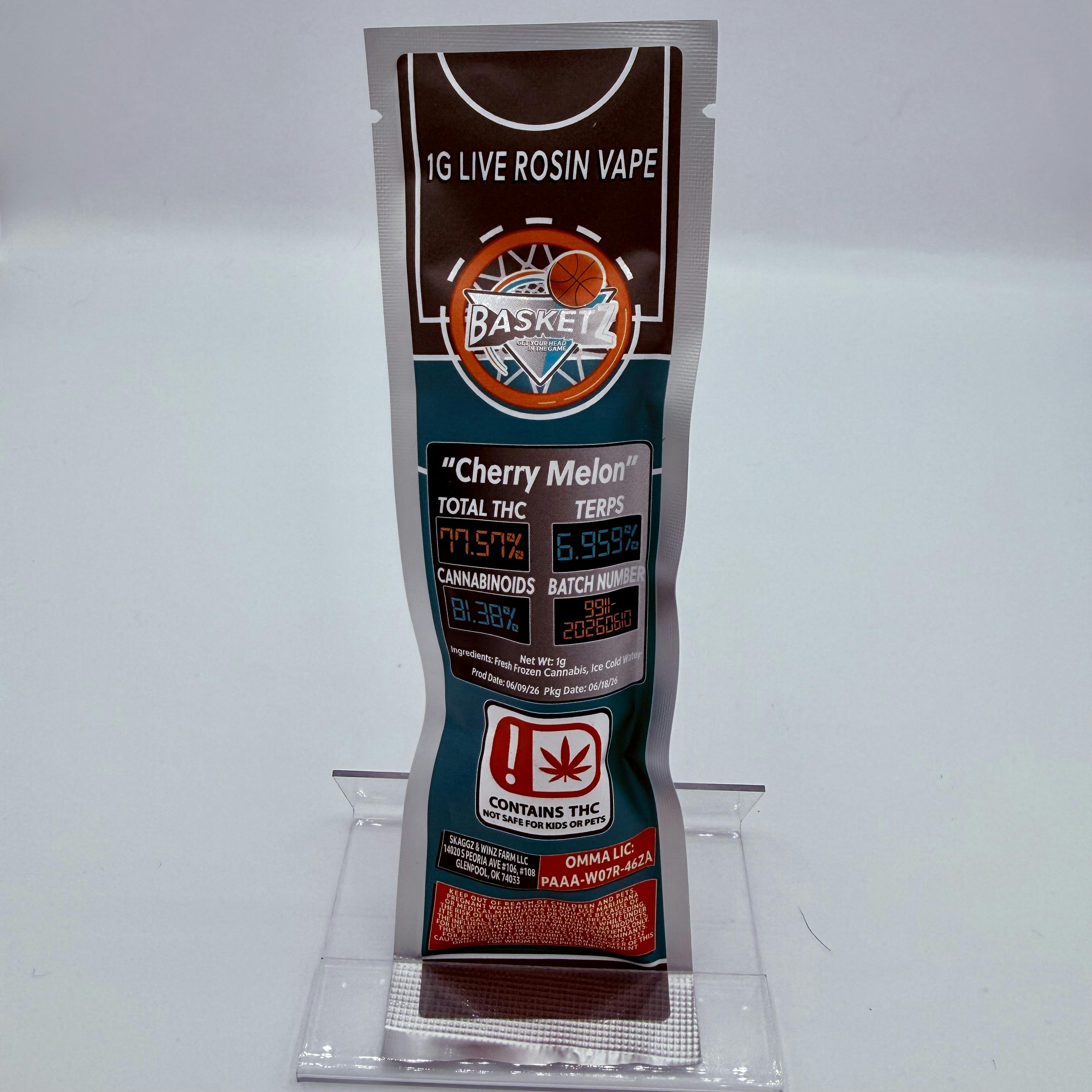 Basketz New 1G Vape - cherry melon - 1g