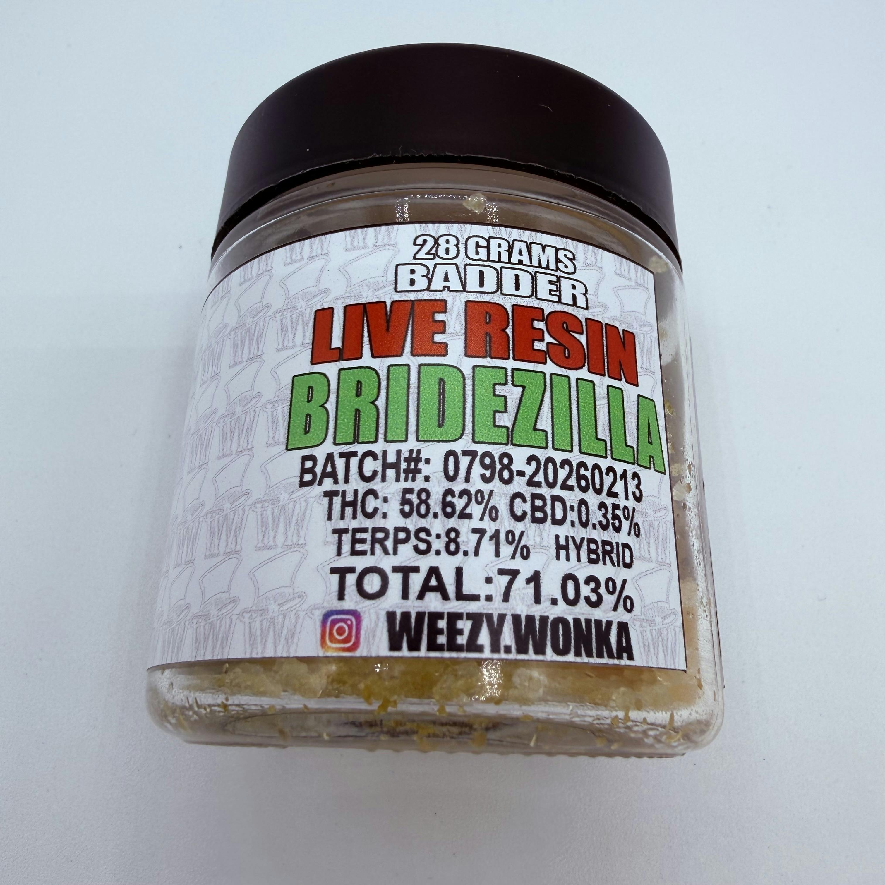 BRIDEZILLA - 28G LIVE RESIN