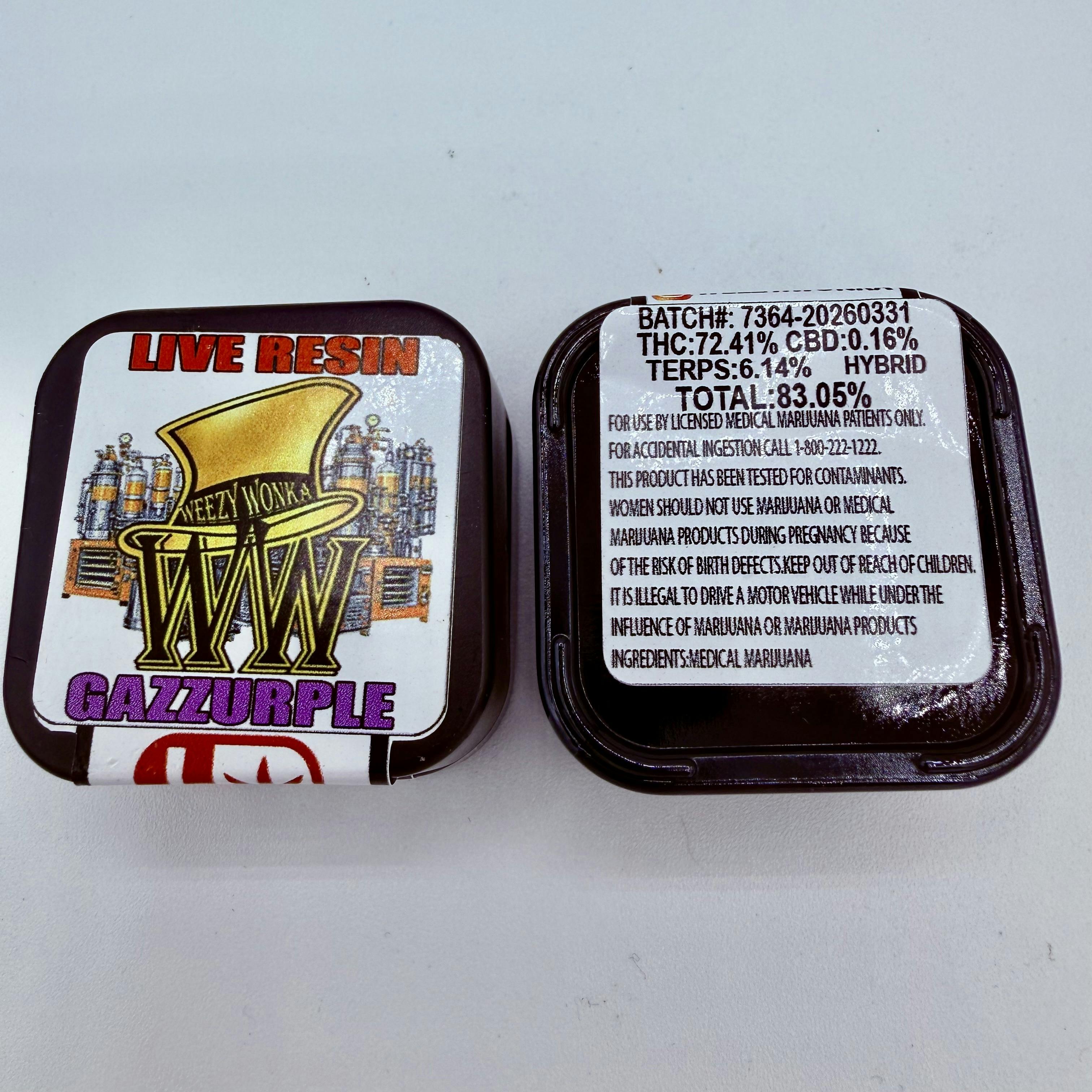 GAZZURPLE - 1G LIVE RESIN