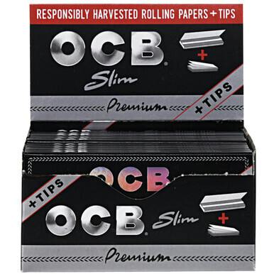 OCB Premium Slim Papers w/ Tips | Accessories