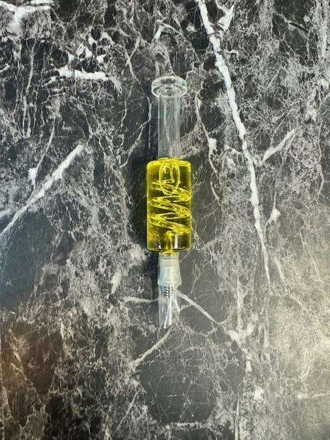 Glass Nectar Straw W Titanium