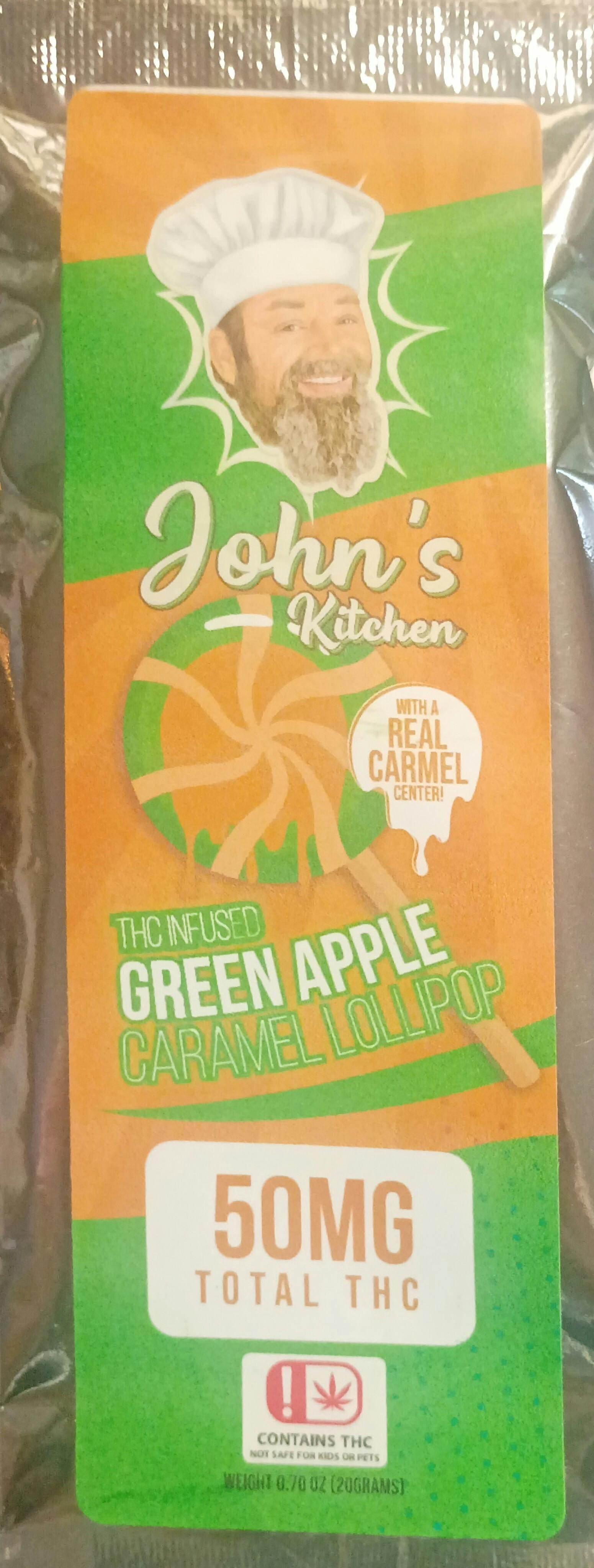 Jkj Lollipop Caramel Green Apple