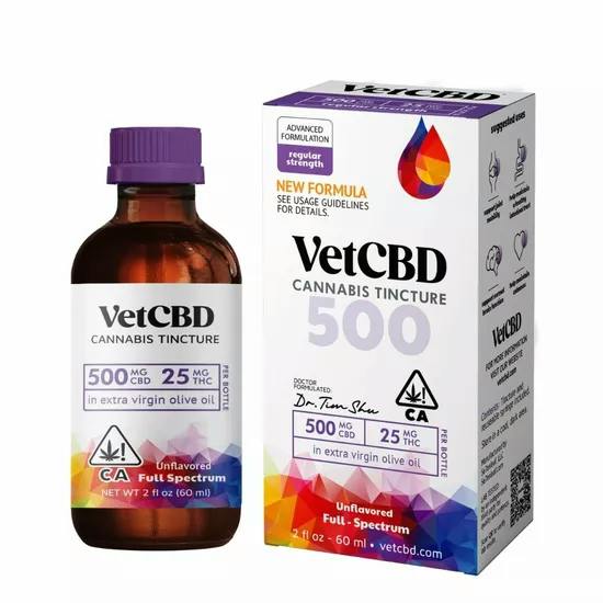 VetCBD - Regular Strength - 500mgCBD/25mgTHC