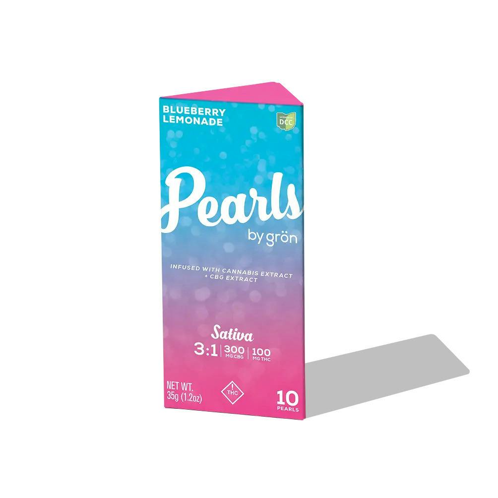 Pearls by Grön - Blueberry Lemonade - 3:1 CBG:THC - Daytime Sativa Gummies