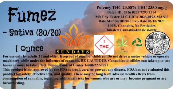 Fumes 1oz.