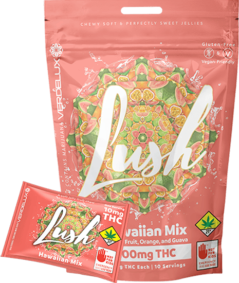 Lush Soft Jelly Chews | Gummies | 10pk | 10mg/ea