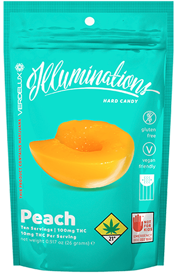 Illuminations Peach Hard Candy | 10pk | 10mg/ea