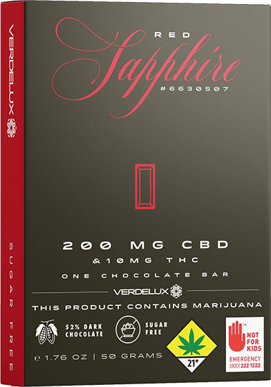 Sapphire CBD 20:1 Dark Chocolate | Chocolates | 10mg/ea