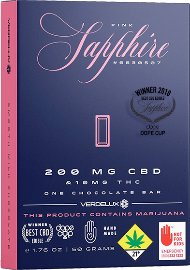Sapphire CBD Milk Chocolate | Chocolates | 10mg/ea