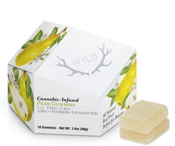 Hybrid Pear CBG 1:1 Gummies