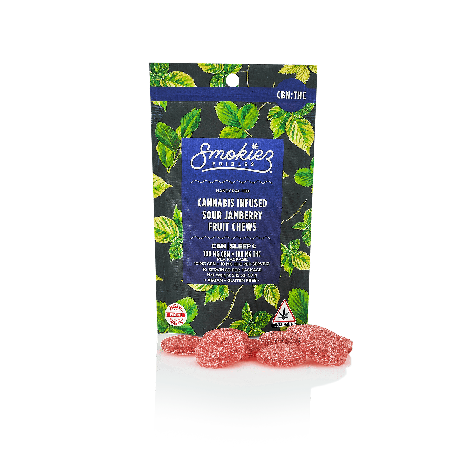 Sour Jamberry - 1:1 CBN Sleep Chews