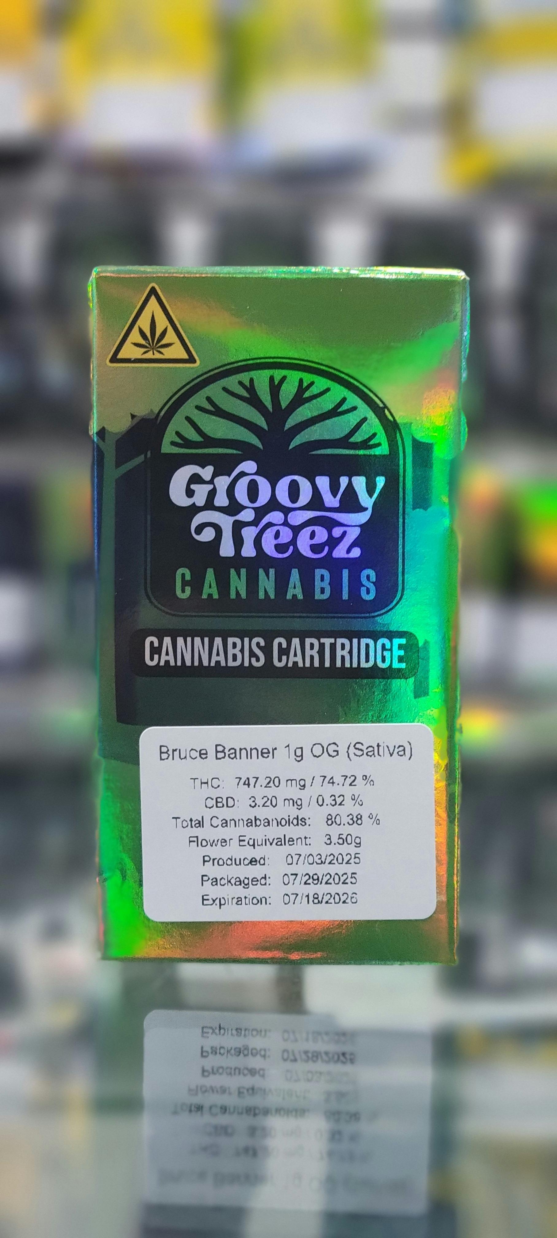Bruce Banner 1g Cartridge at King of Releaf