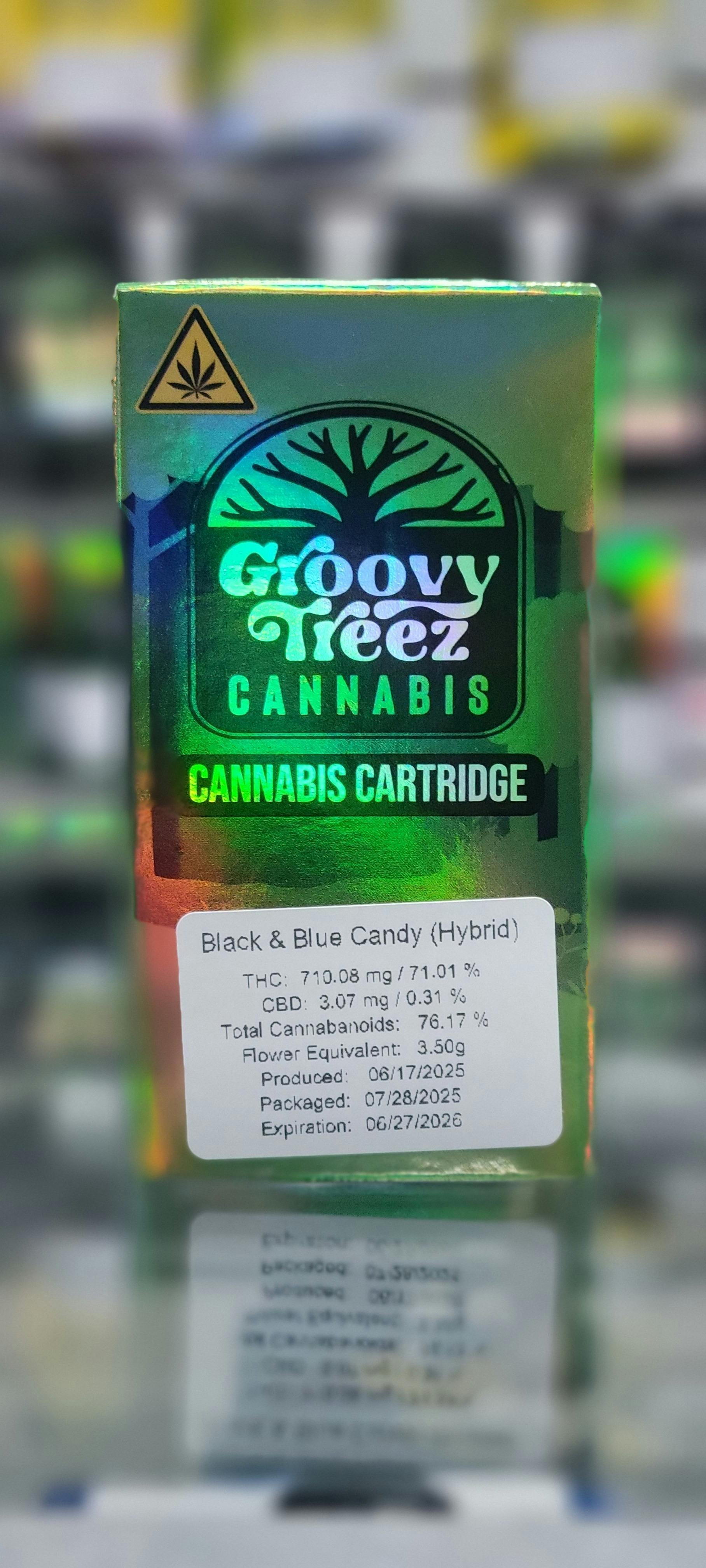 Black & Blue Candy 510 Cartridge at King of Releaf