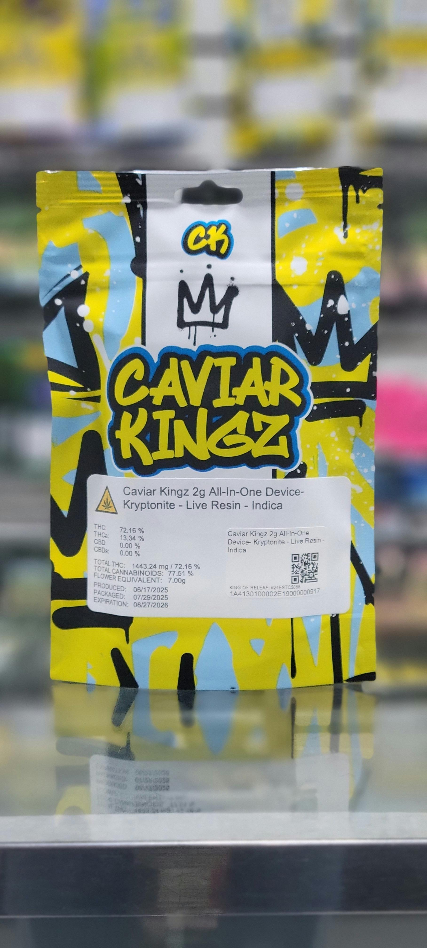 Caviar Kingz - Kryptonite - 2g Live Resin Disposable