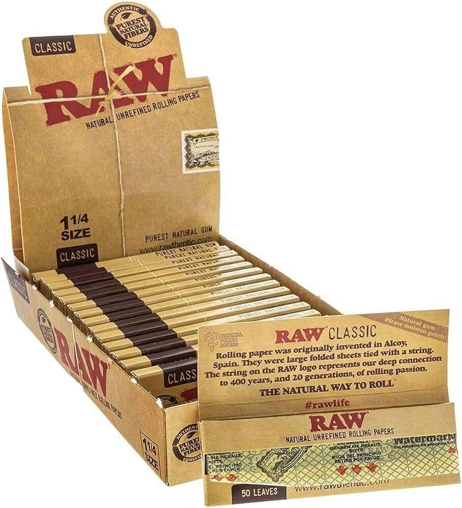 Raw 1- 1/4" Papers