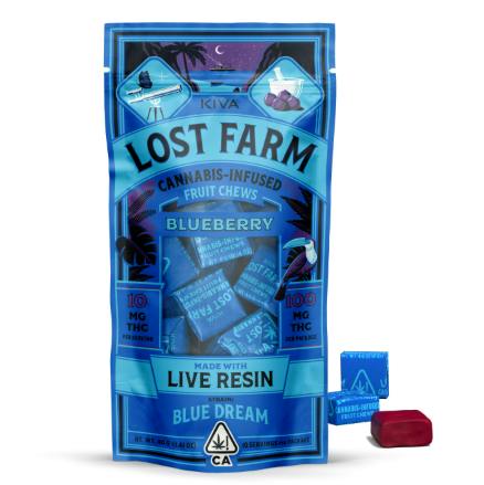 Blueberry 'Blue Dream' Live Resin Chews | 100mg | 10ct | 10mg/ea