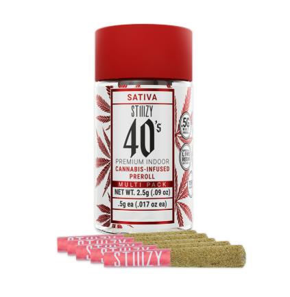 - STRAWBERRY COUGH - .5G 40's Infused Preroll 5 Pack