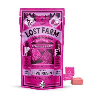 LOST FARM | STRAWBERRY | LIVE RESIN GUMMIES | 100MG