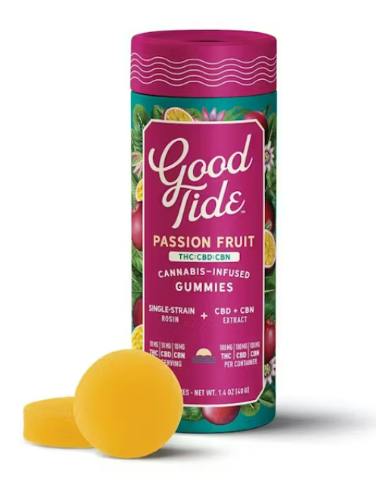 Passion Fruit 1:1:1 THC:CBD:CBN Gummies | 100mg | 10ct | 10mg/ea