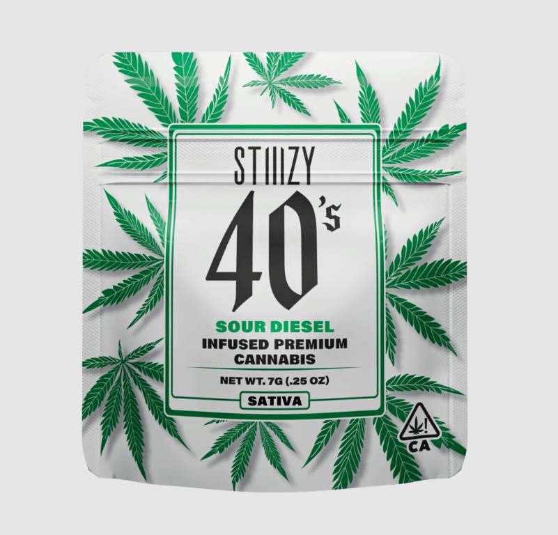 - SOUR DIESEL - 7G 40's Infused Flower