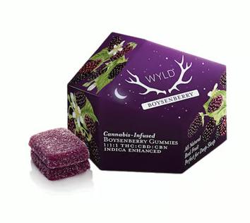 Boysenberry 1:1:1 THC:CBD:CBN Indica Gummies | 100mg | 10ct | 10mg/ea