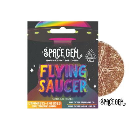 Flying Saucer - Sour Tangerine - 100mg THC
