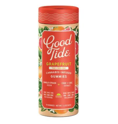 Grapefruit 1:1:1 THC:CBD:CBC Gummies | 100mg | 10ct | 10mg/ea