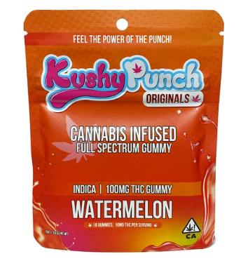 KUSHY PUNCH | WATERMELON | GUMMIES | 100MG | INDICA