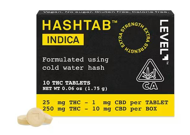 HASHTAB | Indica Tablets 25:1 THC:CBD | 250mg | 10ct | 25mg/ea