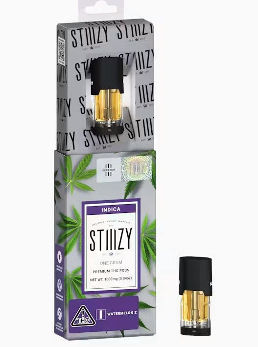 Vape Cartridge - WATERMELON Z 1G Original THC Pod - STIIIZY