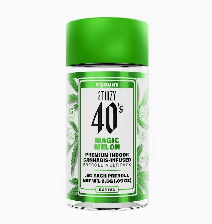 - MAGIC MELON - .5G 40's Infused Preroll 5 Pack