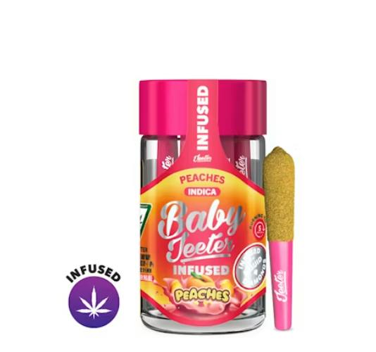 Jeeter | Peaches | Quad-Infused Minis | 0.5g each | 5pk