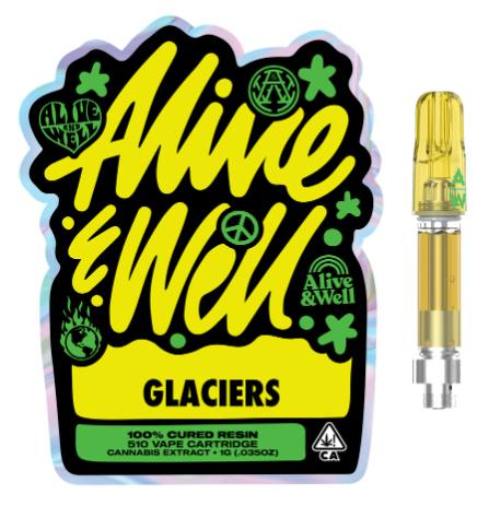 ALIVE & WELL | GLACIERS | CURED RESIN | CARTRIDGE | 1000MG