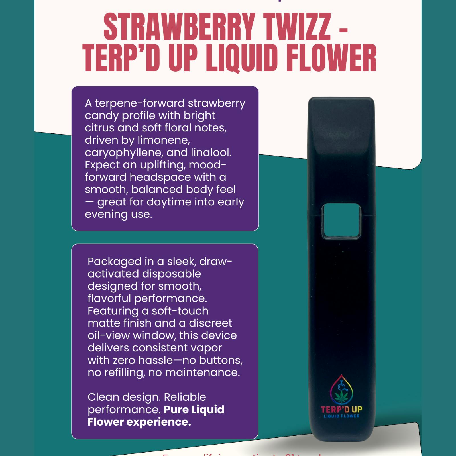 Strawberry Twizzler | Disposable | 1g by Terp'd Up