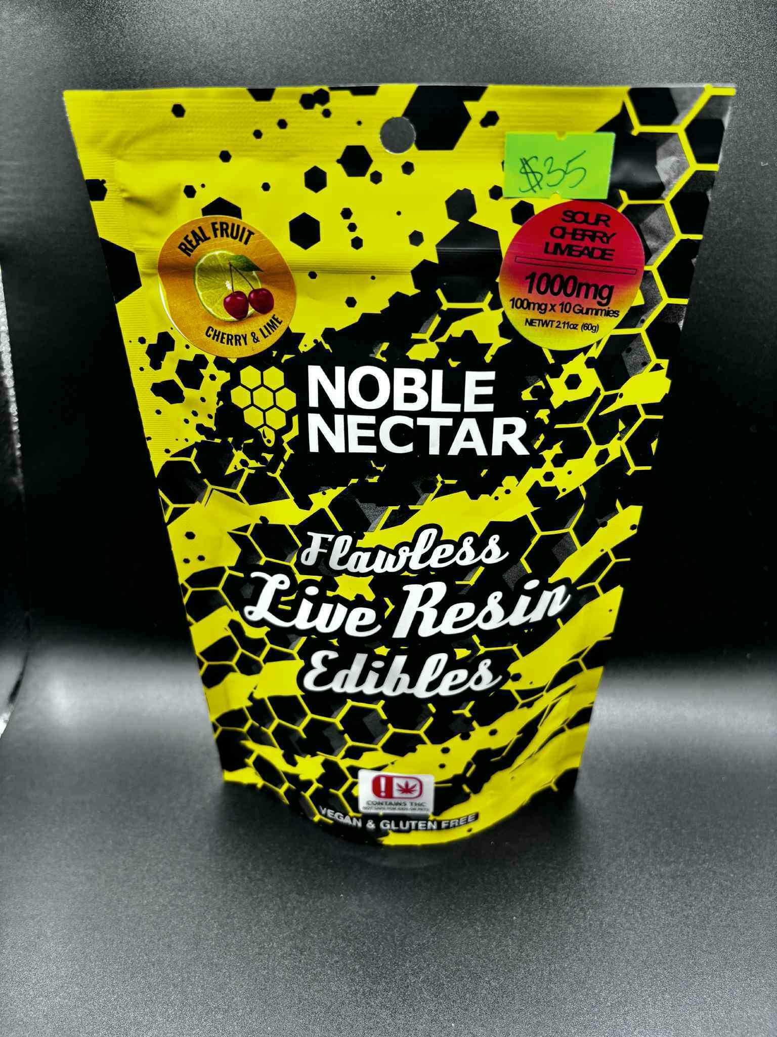 Sour Cherry Limeade 1000mg LIVE Resin Gummies (10 of 100mg)