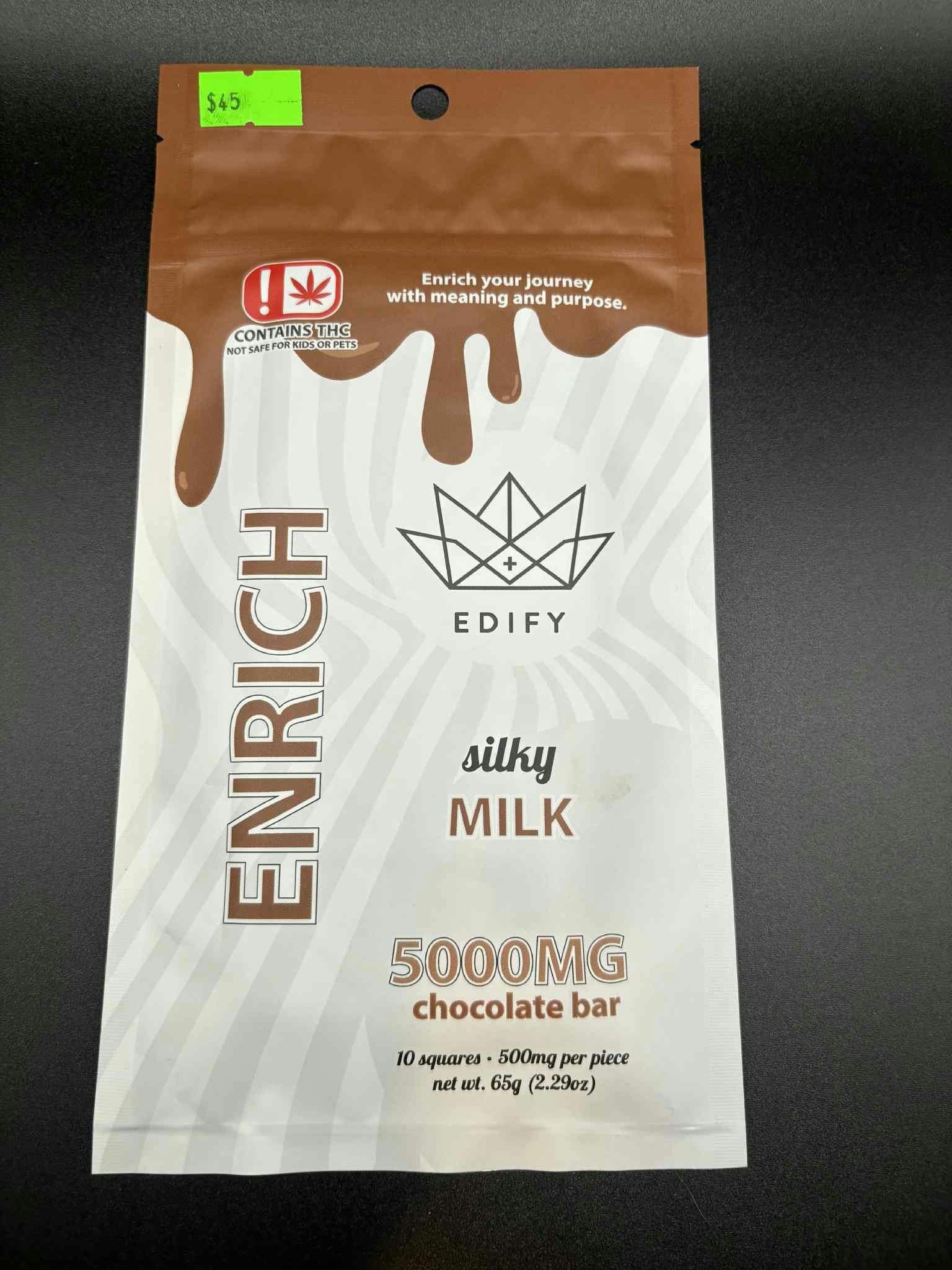 Edify - 5000mg Chocolate Bar -Milk Chocolate