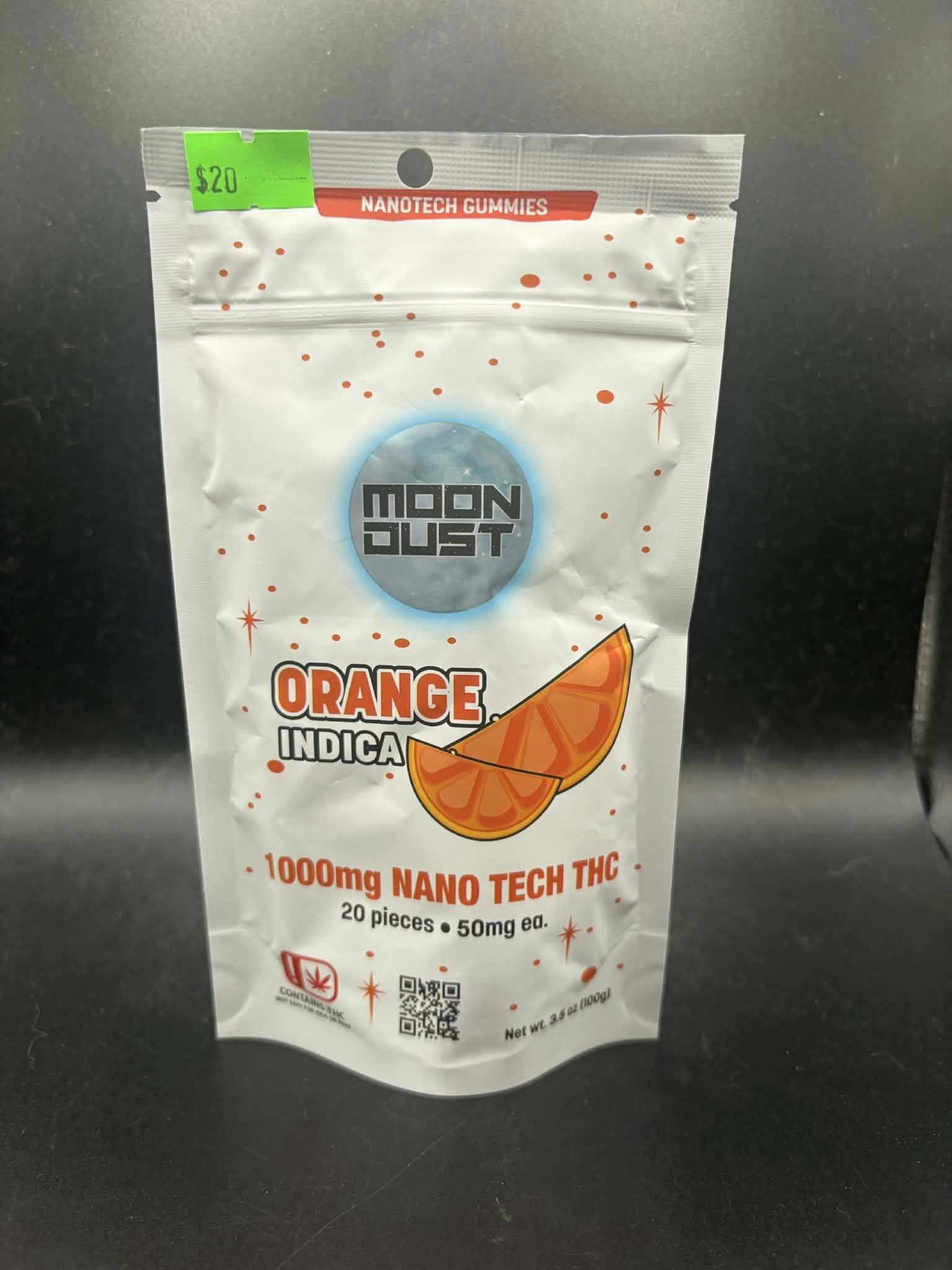 Moon Dust | Orange Nano Gummies | 1000mg | 20ct | 50mg/ea