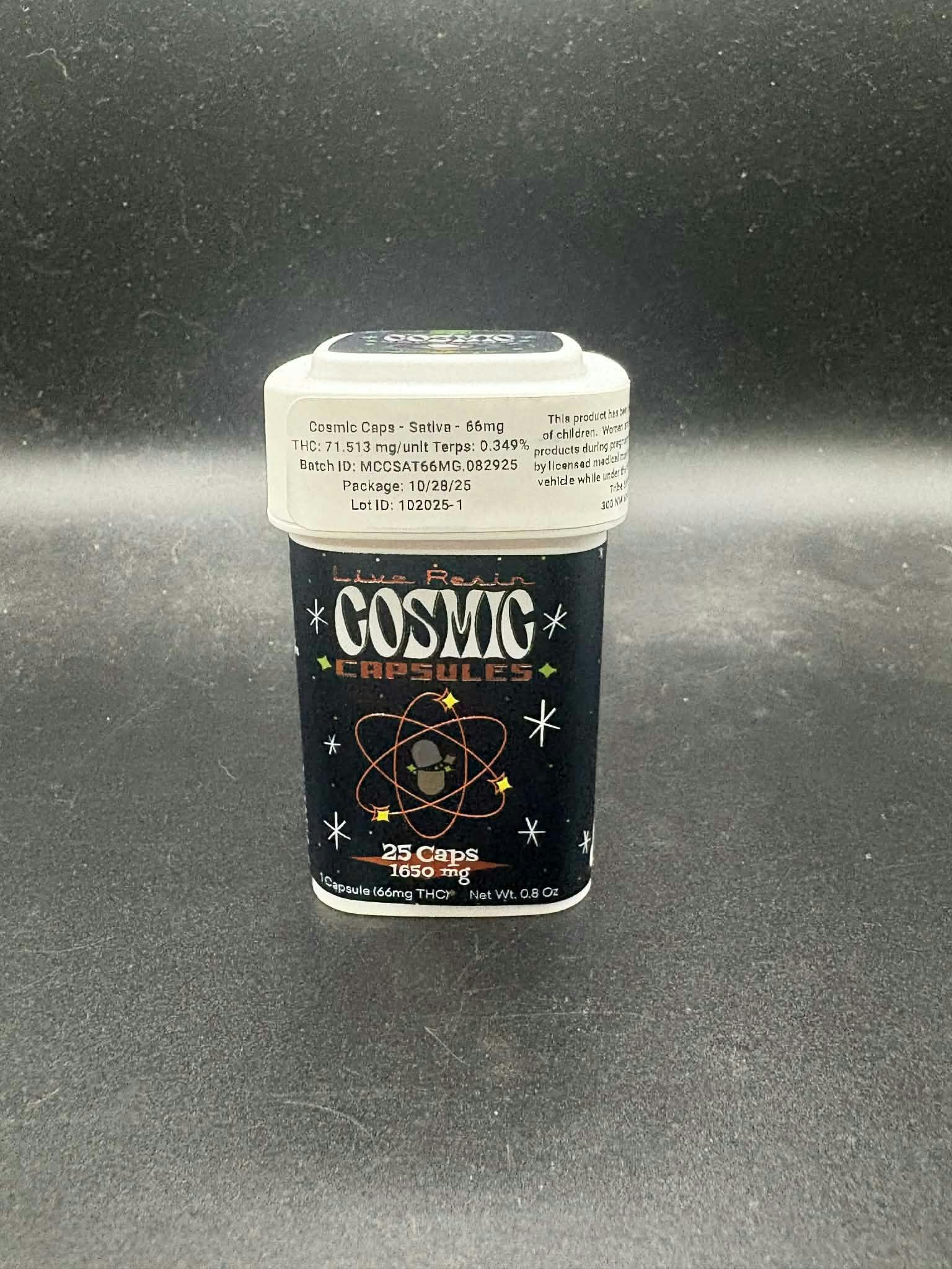 Cosmic Capsule - Sativa - 25 Capsules - 66mg Per Capsule