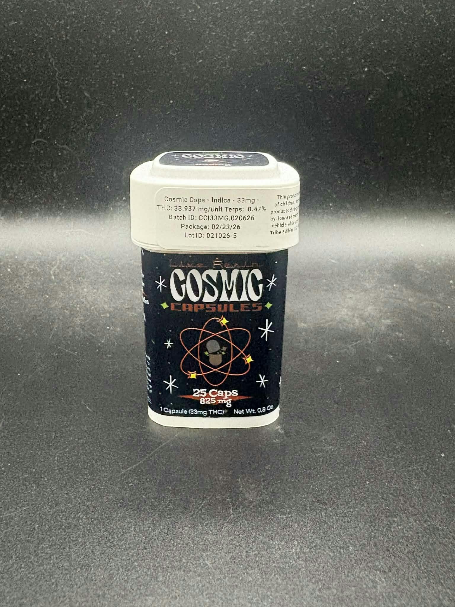 Cosmic Capsule - Indica - 25 Capsules - 33mg Per Capsule