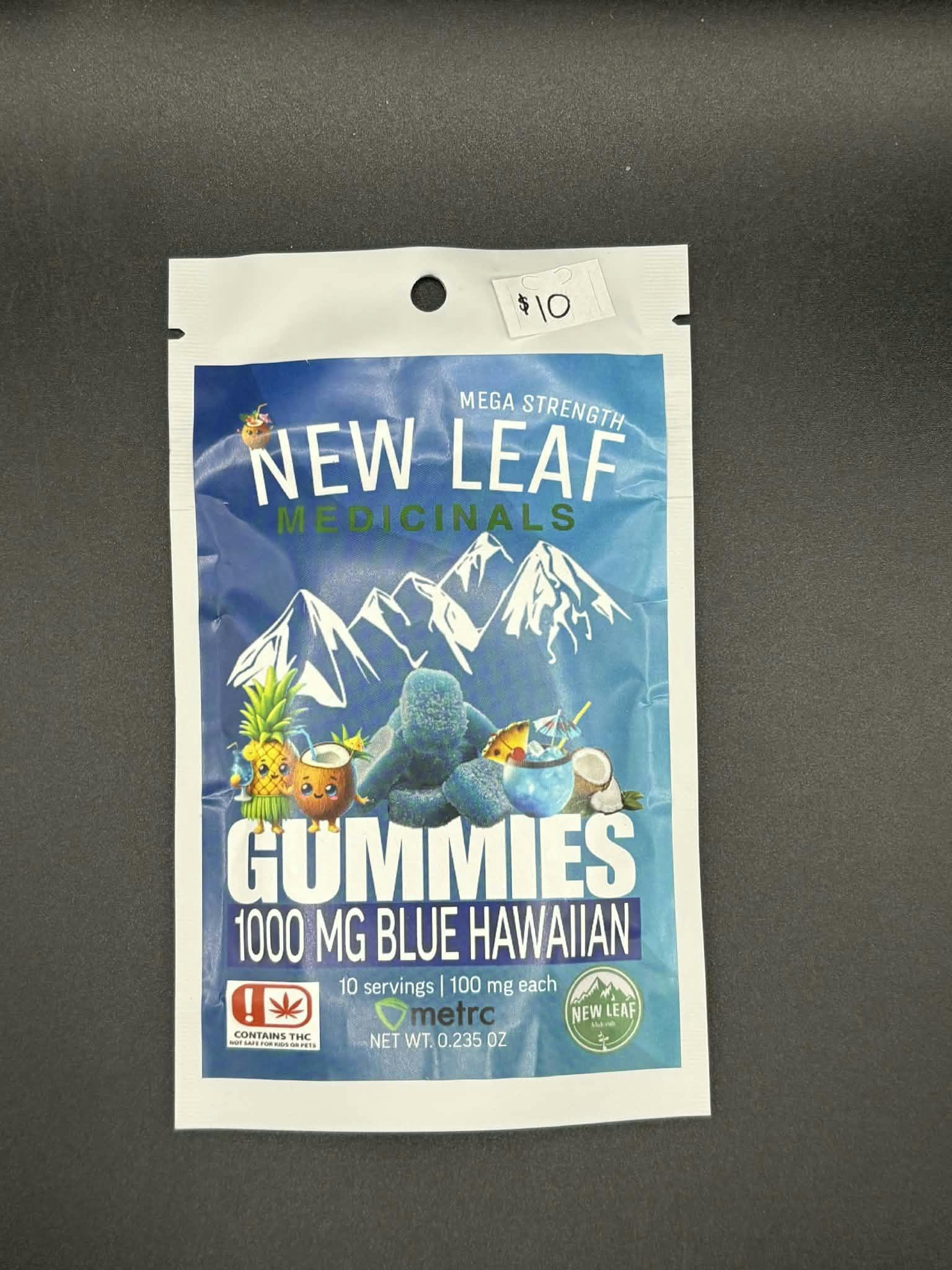 New Leaf Gummies - 1000mg Blue Hawaiian