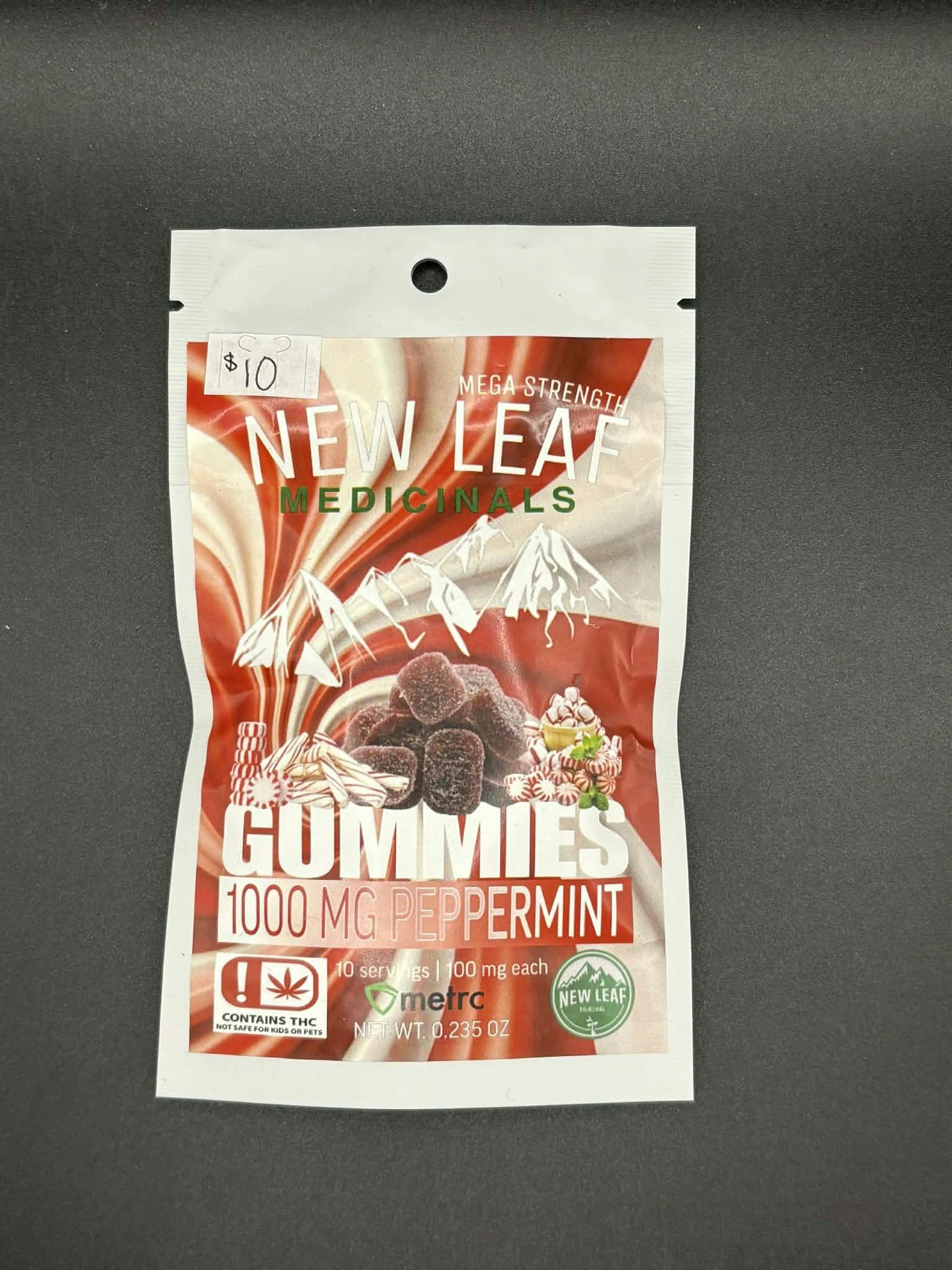 New Leaf Gummies - 1000mg Peppermint