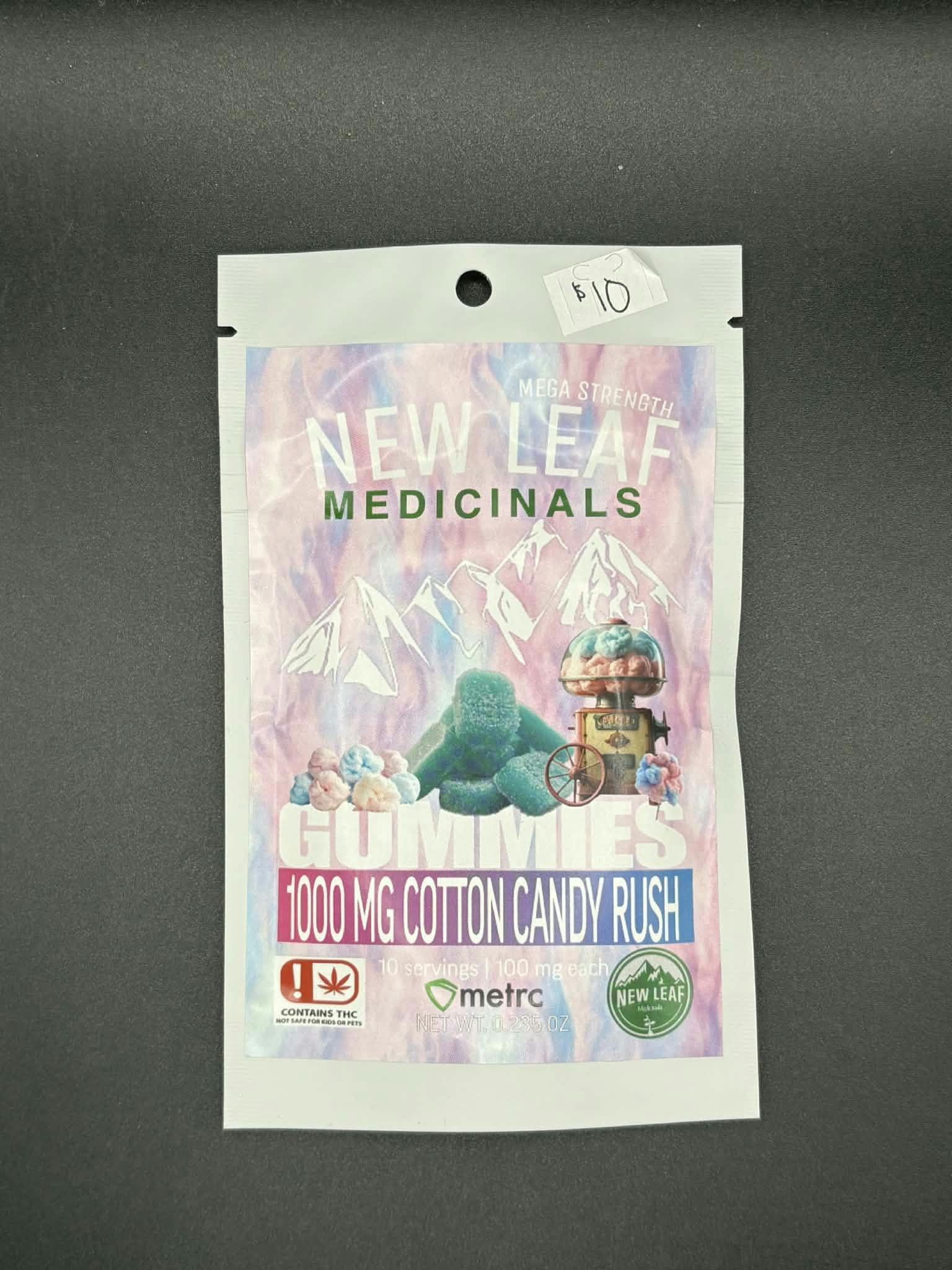 New Leaf Gummies - 1000mg Cotton Candy Rush