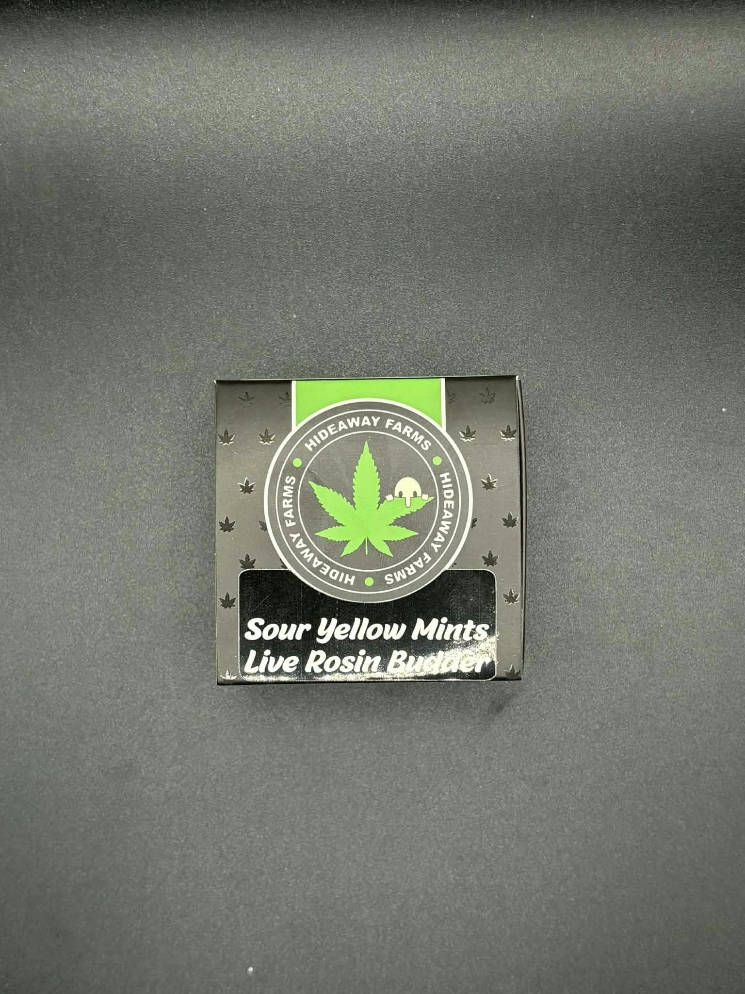 Hideaway Farms - Live Rosin Budder - Sour Yellow Mints - 1g