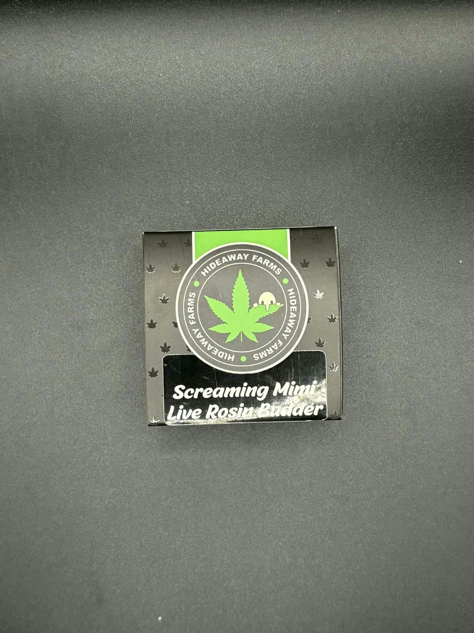 Hideaway Farms - Live Rosin Budder - Screaming Mimi - 1g