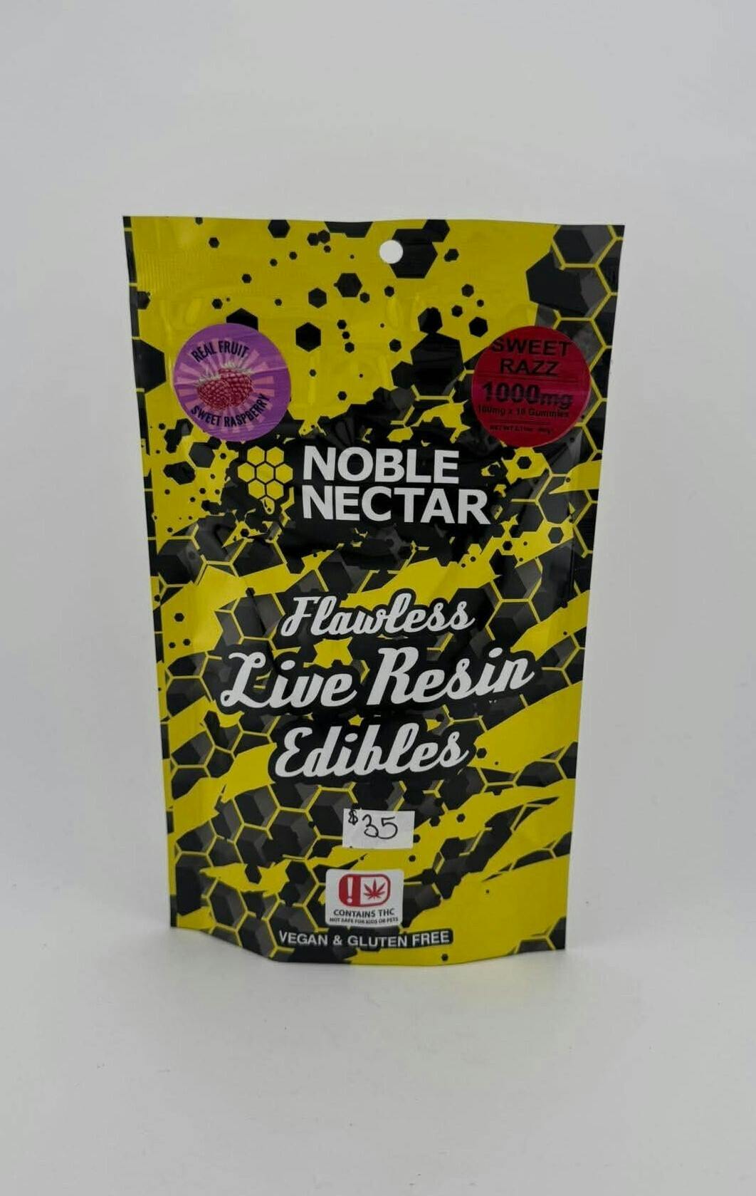 Noble Nectar Live Resin Gummies - Sweet Razz - 1000MG