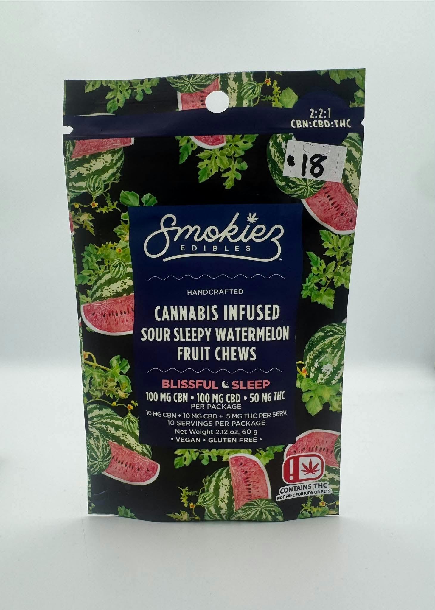 Sleepy Watermelon Gummies | 50mg | 10ct | 5mg/ea
