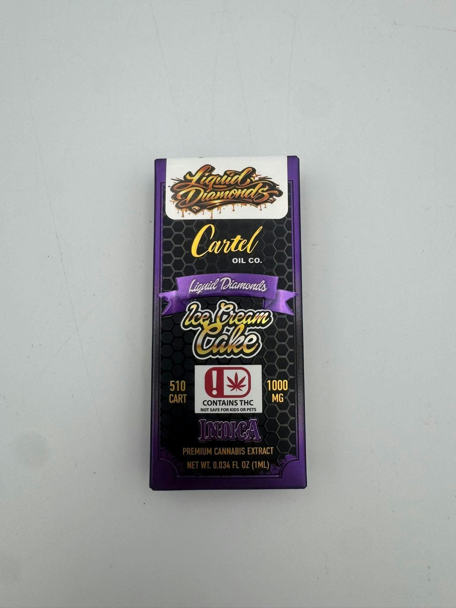 Cartel Oil Co - 1g 510 Cartridge - Liquid Diamonds - Ice Cream Cake