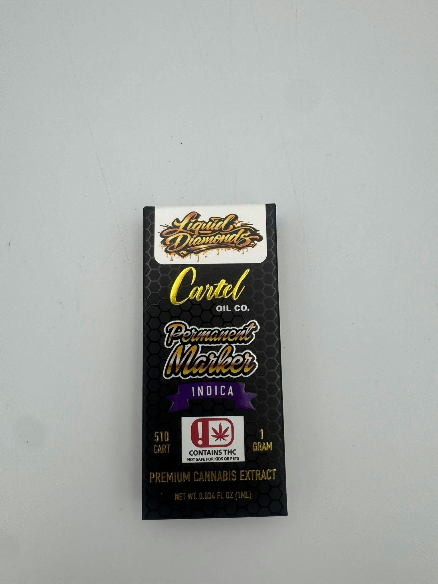 Cartel Oil Co - 1g 510 Cartridge - Liquid Diamonds - Permanent Marker