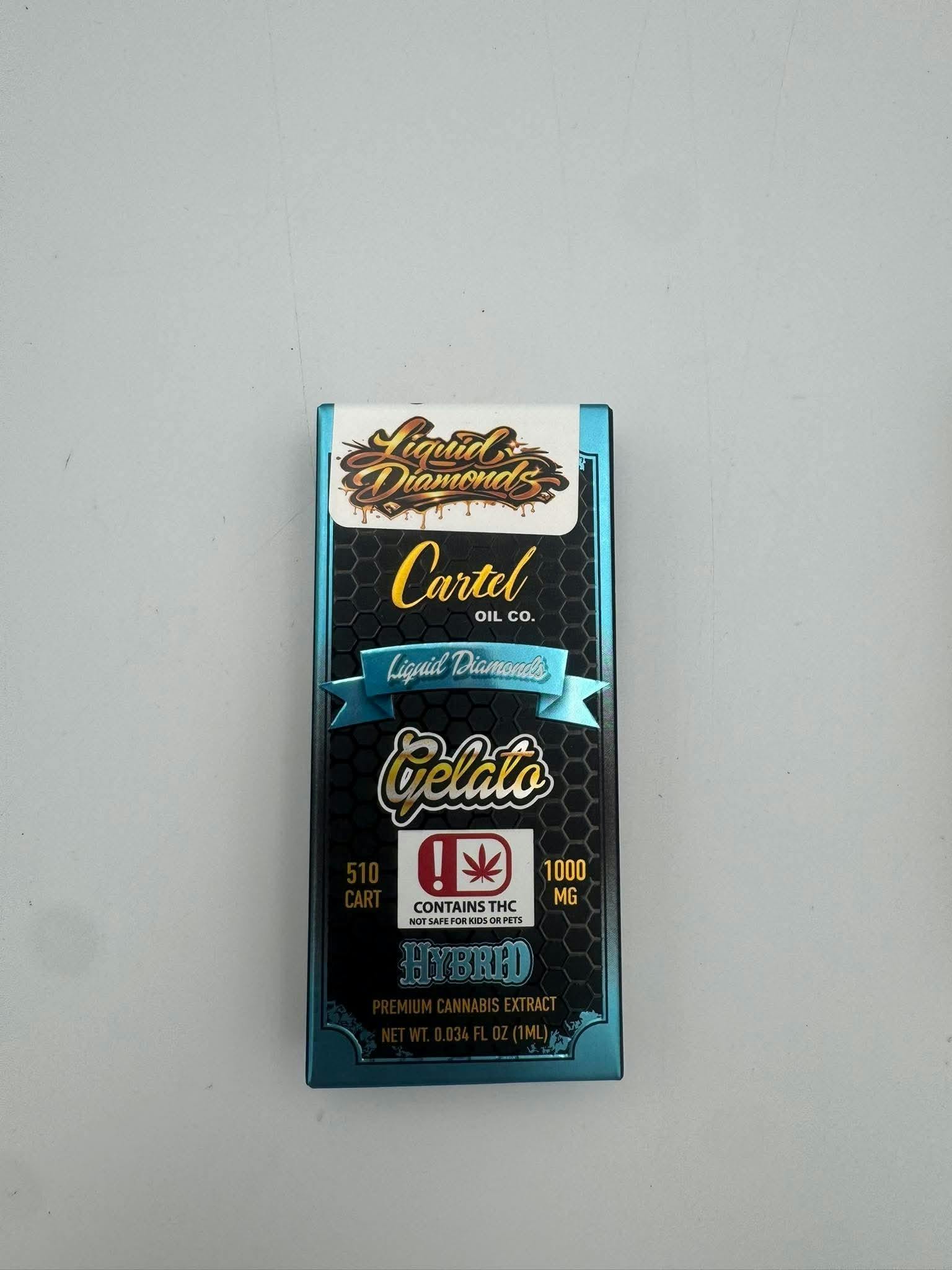 Cartel Oil Co - 1g 510 Cartridge - Liquid Diamonds - Gelato