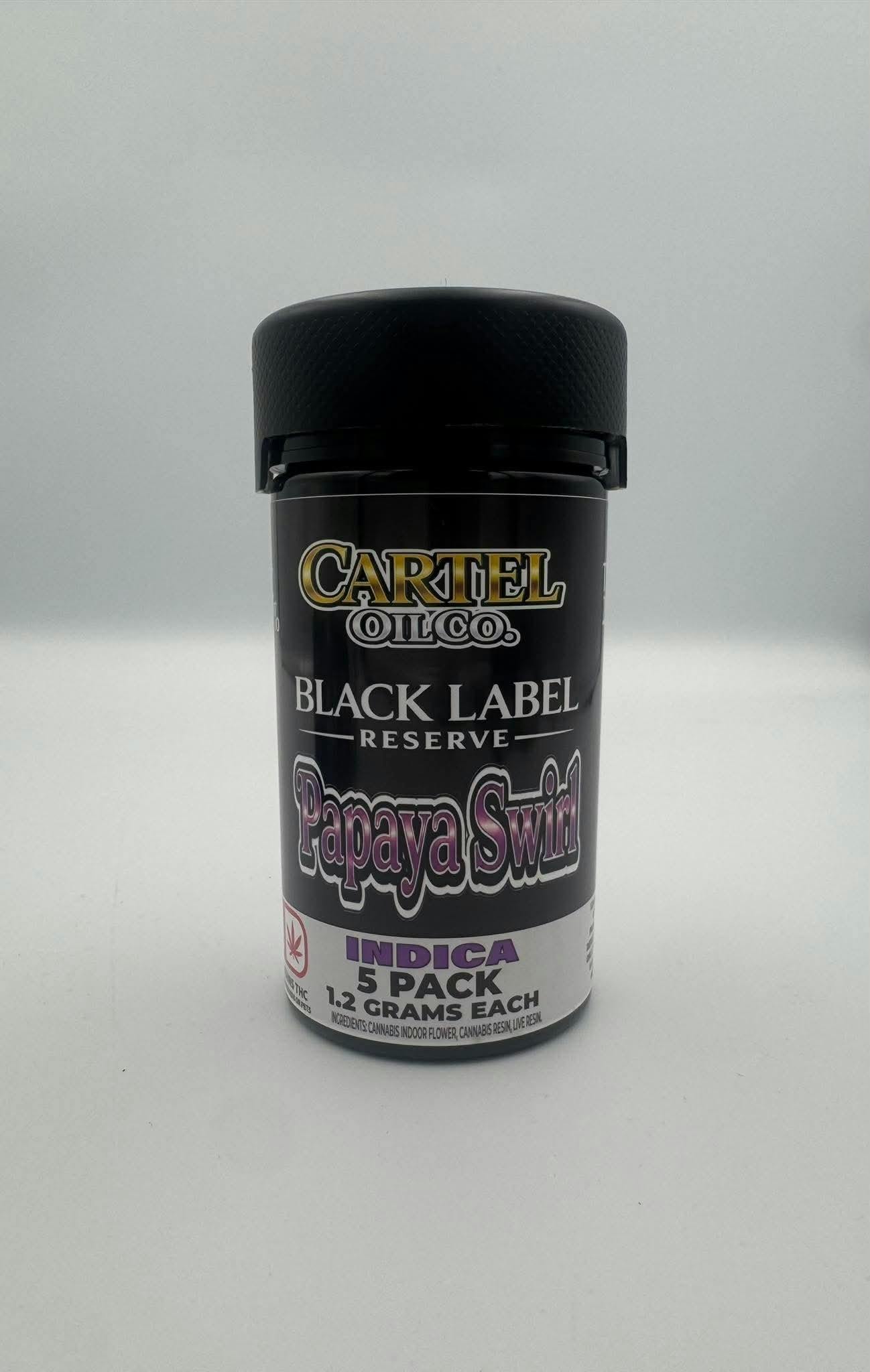 Cartel Oil Co - Black Label Reserve - Live Resin PR Bundle - Papaya Swirl - 6g